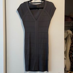 Express gray bodycon dress